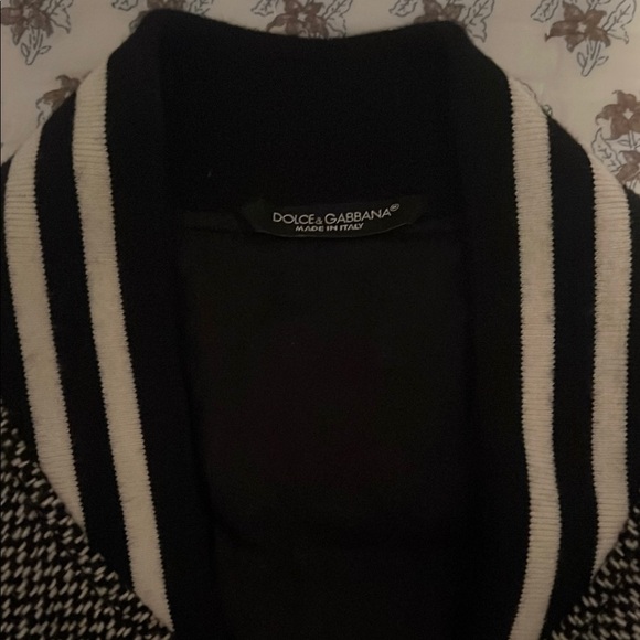 Dolce & Gabbana Black and White Bomber Jacket - Picture 2 of 4